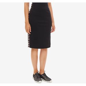 DKNY Womens Sporty Skirt Pencil Black with Logo L